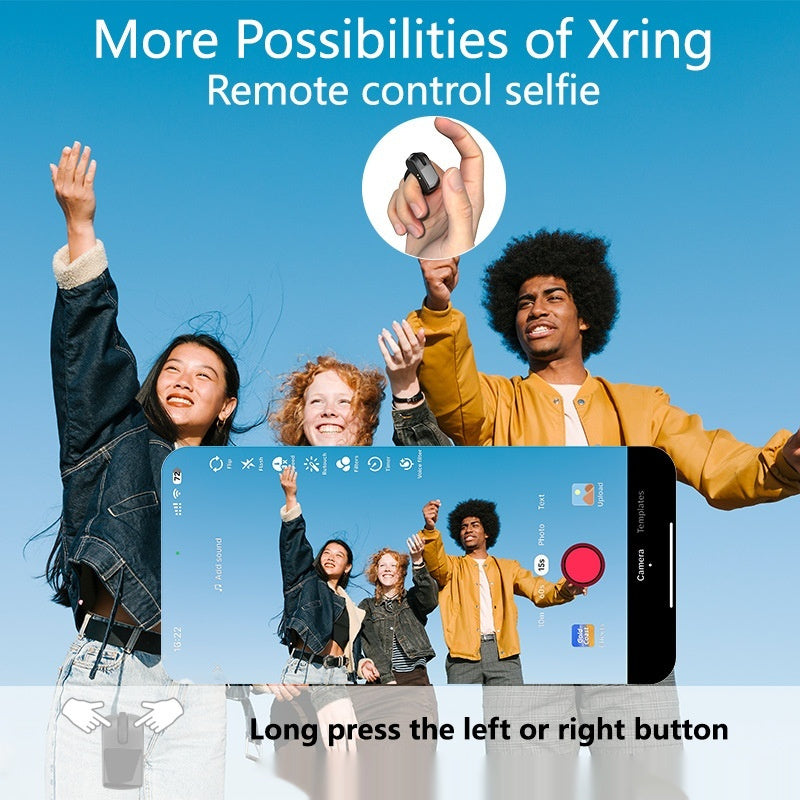 Bluetooth Electronic Ring – TikTok Remote, Scrolling & Camera Control