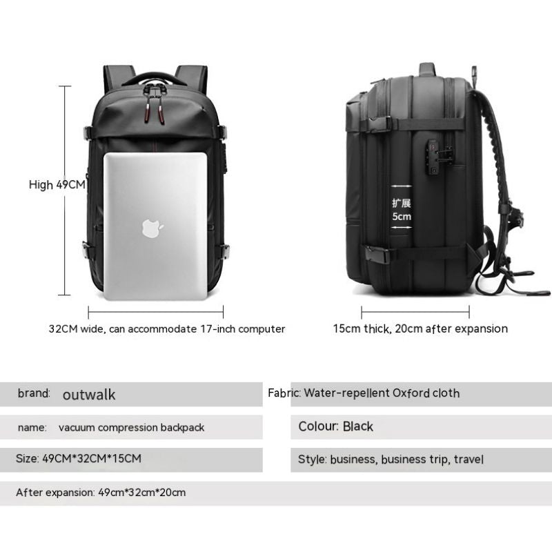 Air Compression Backpack | Travel Compression Bags | Bag Odyssey