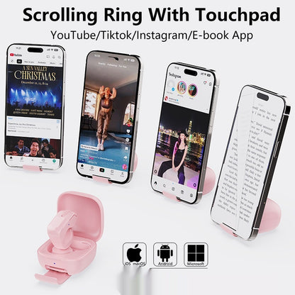 Bluetooth Electronic Ring – TikTok Remote, Scrolling & Camera Control